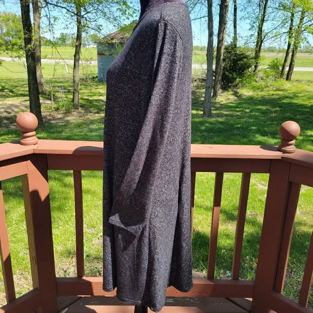 Old Navy Marled Gray Long Sleeve Rolled Round Neck Sweater Dress Size L